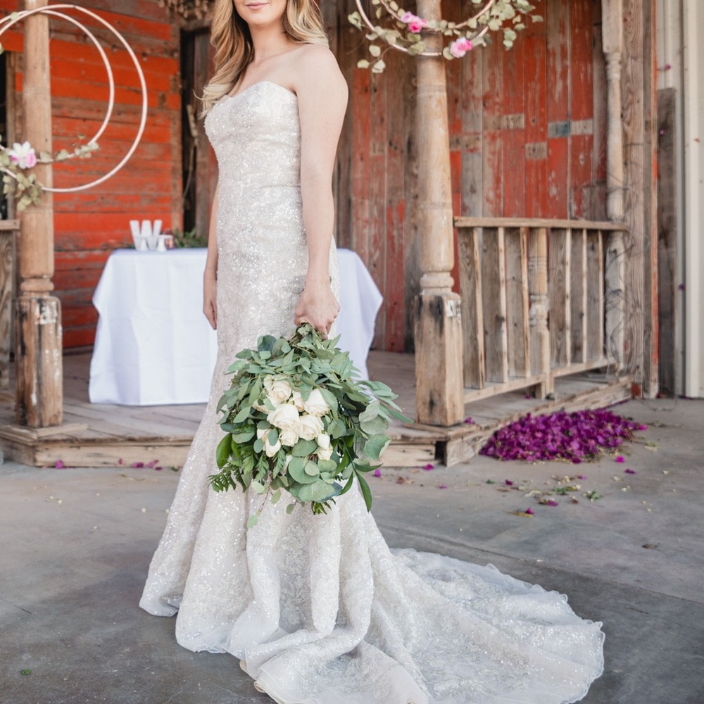 David’s Bridal Beaded Wedding Dress